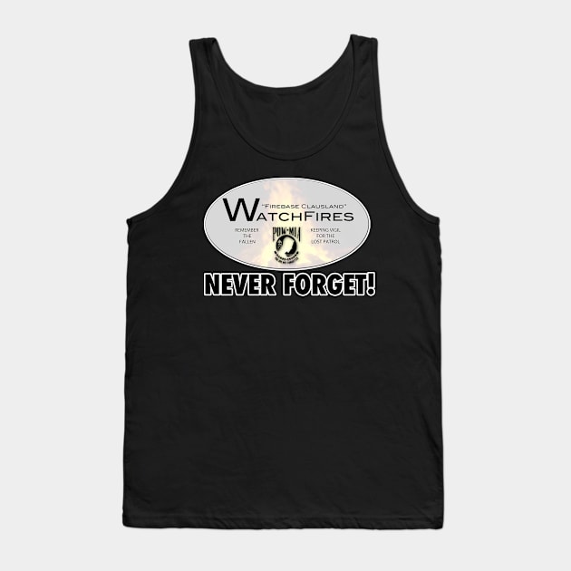 WatchFires - Firebase Clausland Tank Top by DizzySpells Designs